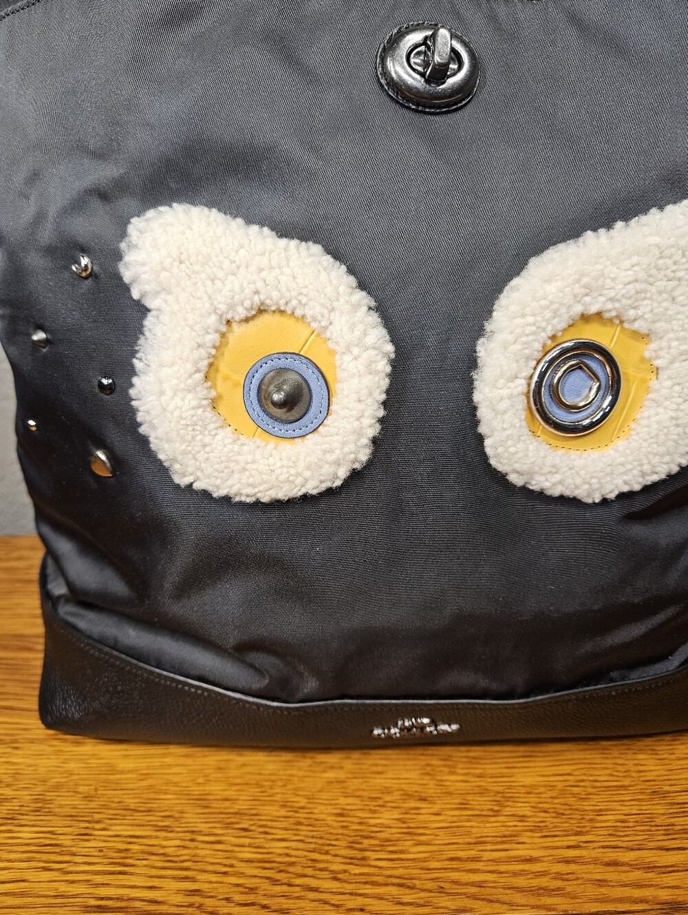 Coach Bear Nylon Tote Bag - Picture 3 of 16
